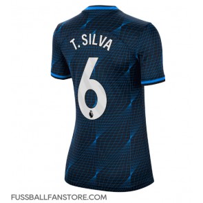 Chelsea Thiago Silva #6 Replik Auswärtstrikot Damen 2023-24 Kurzarm